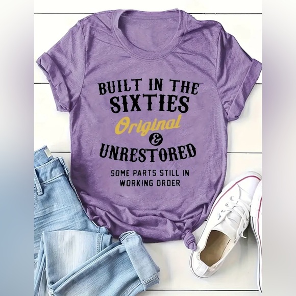 Built In The Sixties Original And Unrestored Gen X Heather Purple Shirt Sz Large - Picture 1 of 10